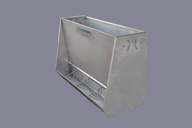 Automatic Double Side Fattening Pig Feeder Stainless Steel Trough for Pigs