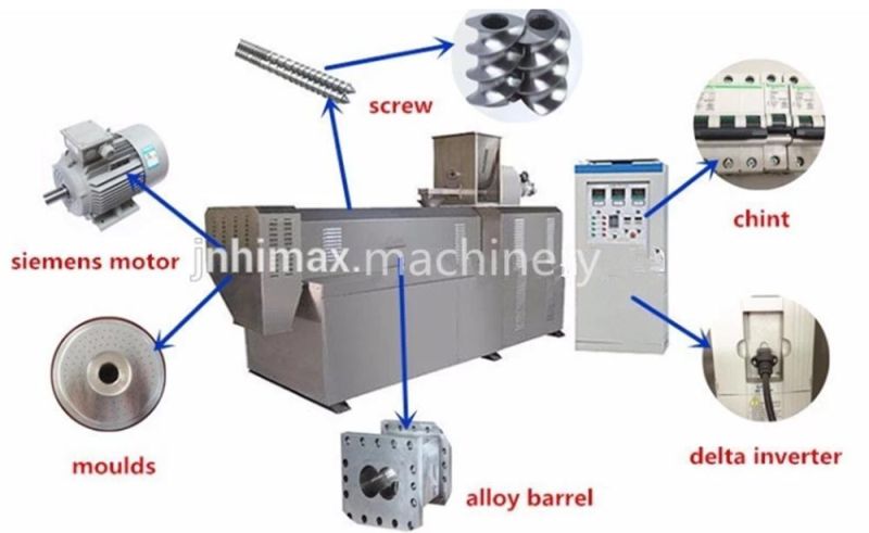 Industrial Aquatic Feed Production Line Fish Feed Exttruder Sink Floating Fish Food Machine