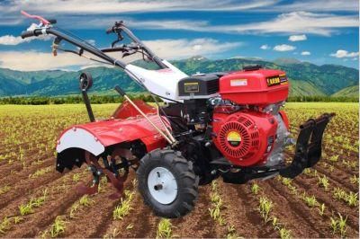 China Factory Farm and Garden Cultivator 6.5HP, 9HP, 15HP Multi-Fuction Gasoline/Diesel Power Tiller with Weeder/Trencher/Ditcher