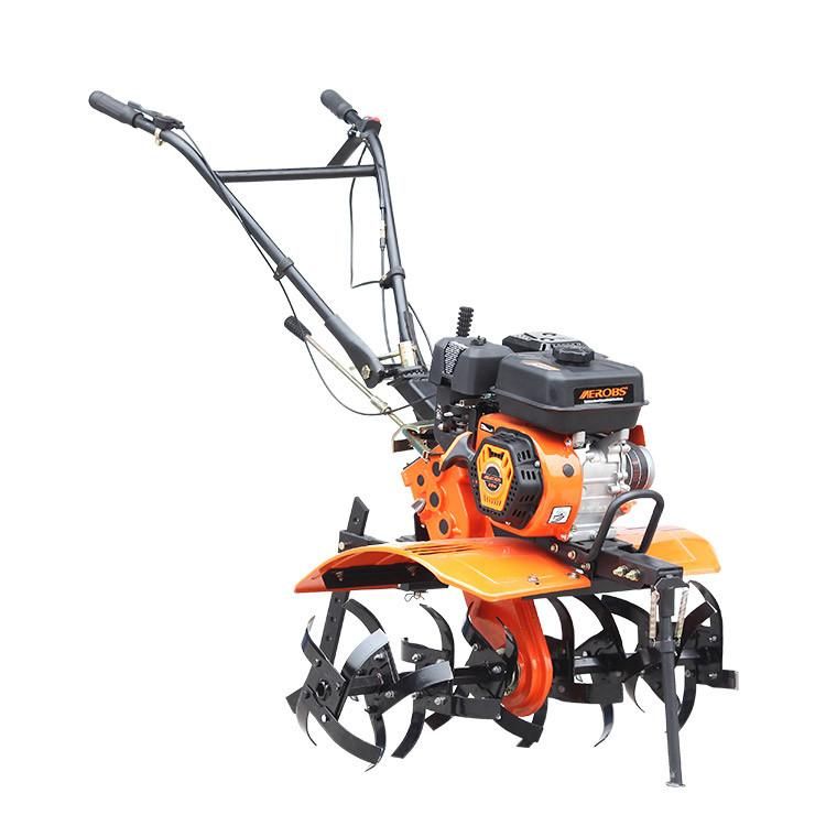 Cast Iron Big Gearbox 7.5HP Gasoline Tiller Mini Cultivator Power Weeder (BSG800M)