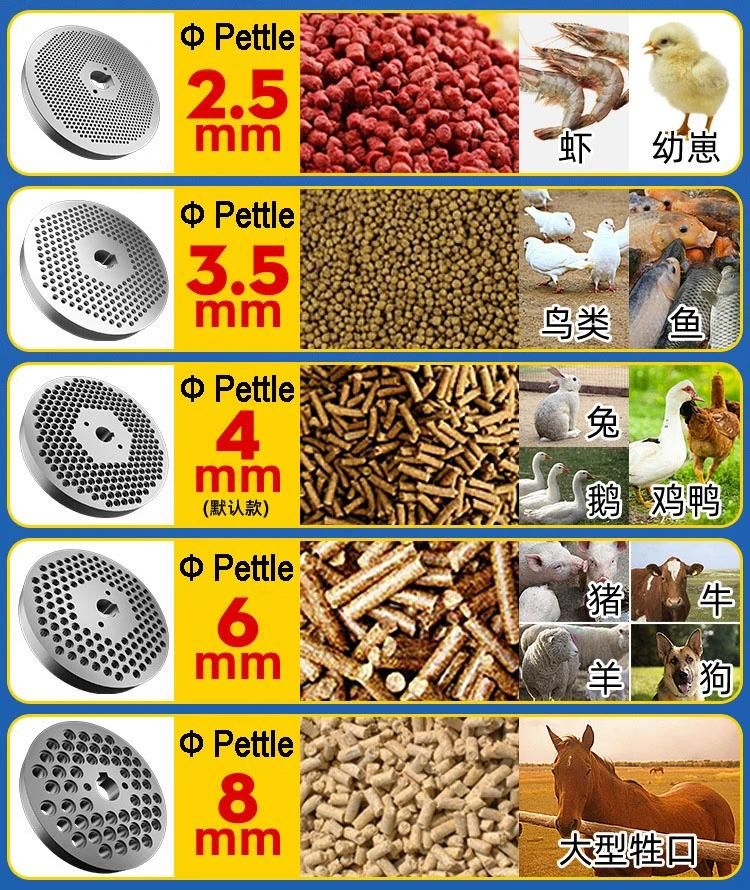 Electric Poultry Chicken Feeds Grass Pellet Making Machine Diesel Cattle Pelletizer Machine for Animal