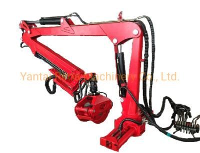 Telescope Boom Hydraulic Tractor Timber Crane