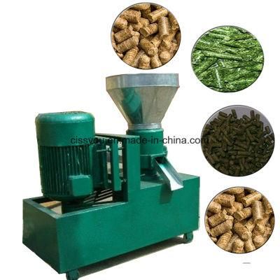 Chinese Factory Flat Die Straw Sawdust Wood Pellet Mill