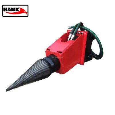 Excavator Accessories Cutting Machine Hydraulic Cone Log Splitter