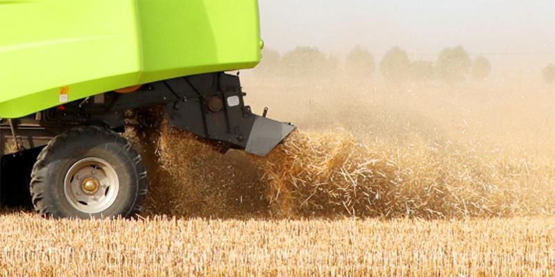 Zoomlion 190HP Wheeled Wheat Combine Harvester 4m Cutting Width