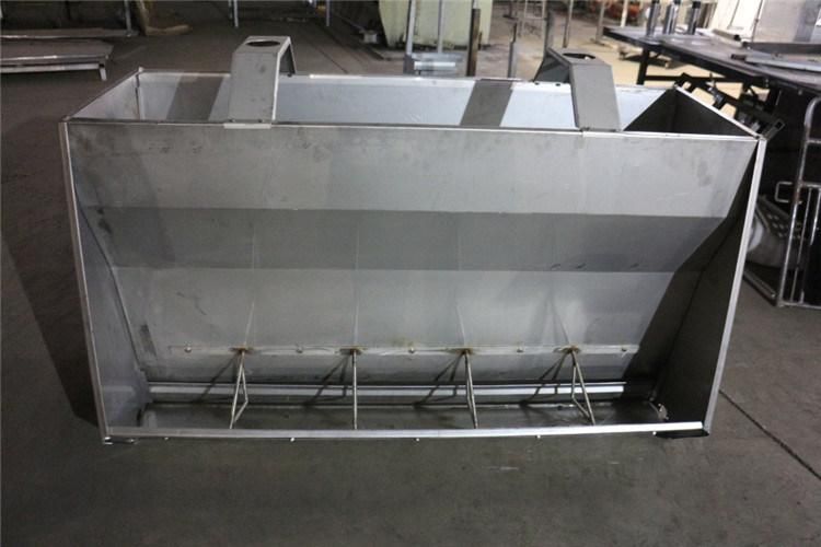 Automatic Double Side Fattening Pig Feeder Stainless Steel Trough for Pigs