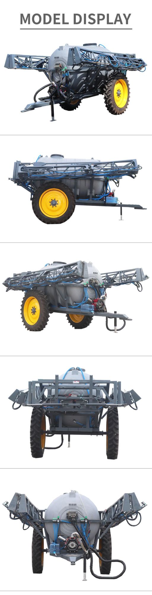 Drawn Farm Field Soybean Wheat 4WD Power Tractor Mounted Boom Agricultural Sprayer