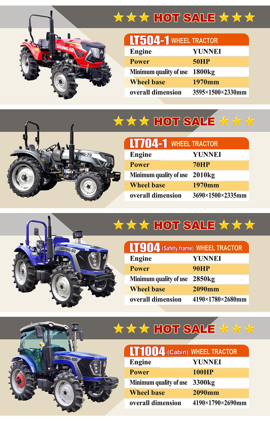 Lugong Diesel Arable Machinery Power Tractor Garden Cultivator Rotary Tiller with Cheap Price Lx50