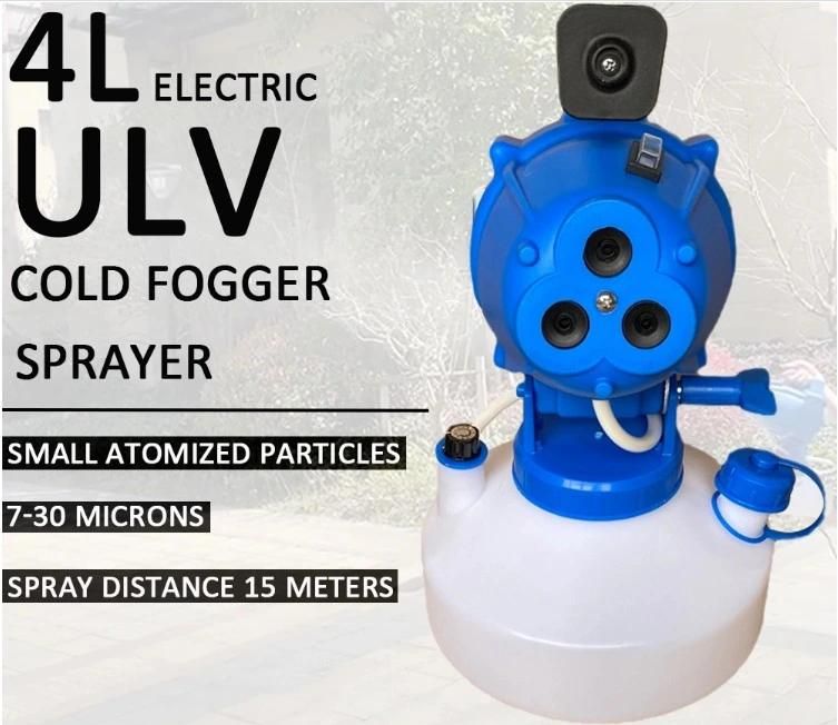 Mini Fog Machine Ulv Cold Fogger Portable Sprayer 4L 1200W for Agriculture/Gardening/Trees