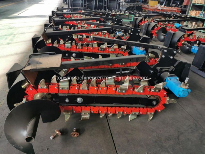 Chain Type Ditcher Trencher for Skidsteer Attachments