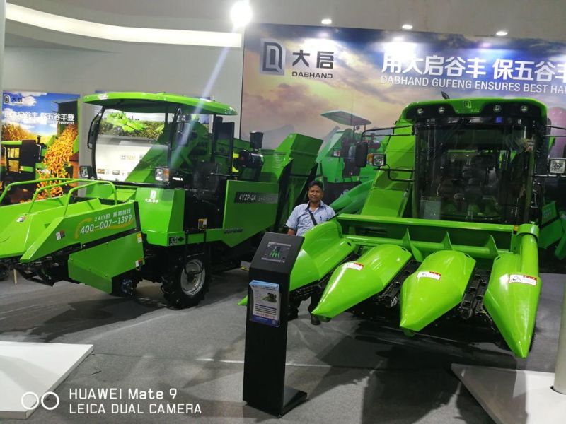 CE Certificated Self-Propelled Farm Using 4 Wheels China Orignal Corn Harvester for Pakistan Market