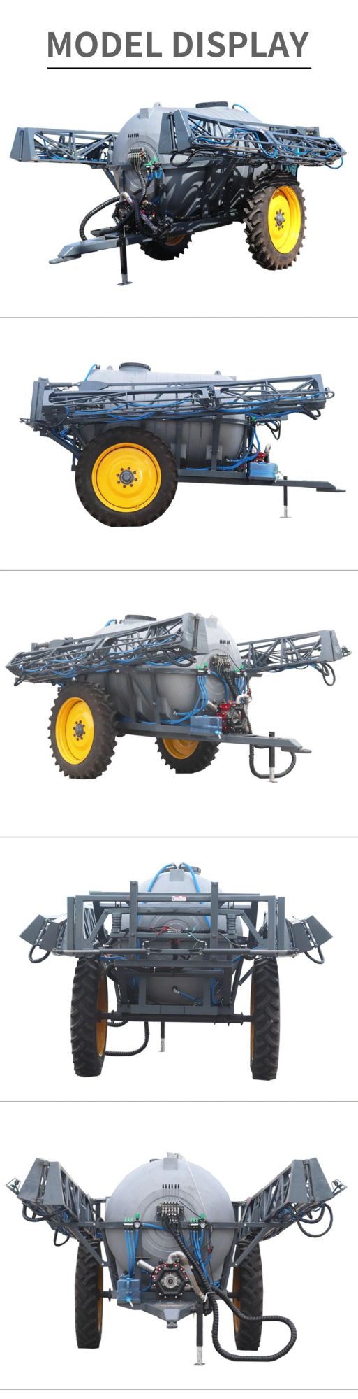 Tractor Drawn Boom Wheel Pesticide Agriculture Pump Garden Spraying Plant Motorized Sprayer