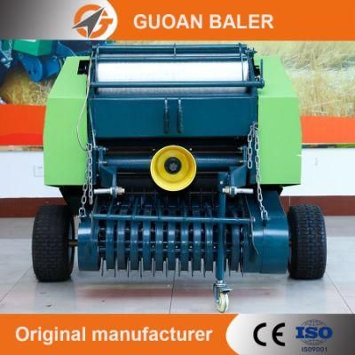 Tractor Implements Mini Round Grass Hay Baler Net Wrap Machine 0870