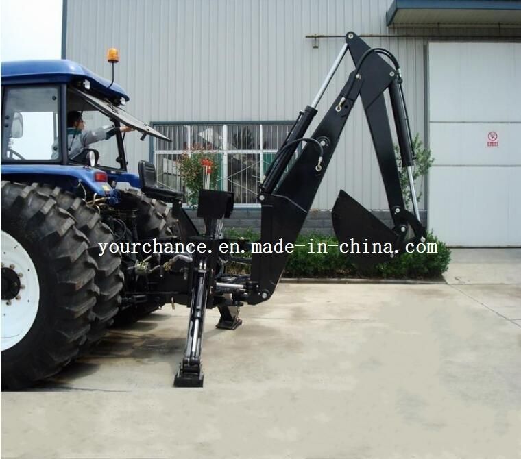 Hot Selling Tractor Attachment Lw-12 100-180 HP Tractor 3 Point Hitch Pto Drive Hydraulic Load Excavator Backhoe with 22 Inch Bucket