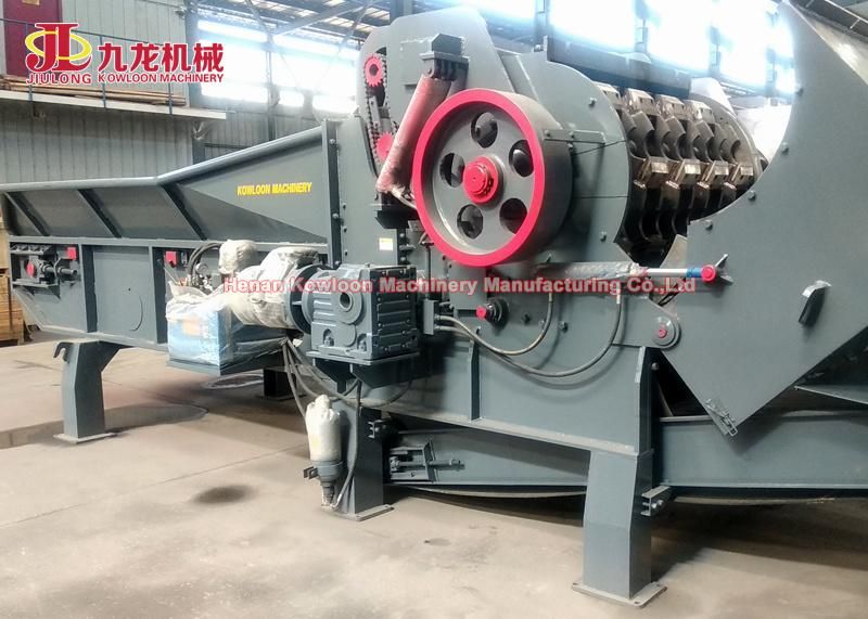 Tree Wood Crushing Machine Drum Chipper Wooden Pallet Wood Crusher