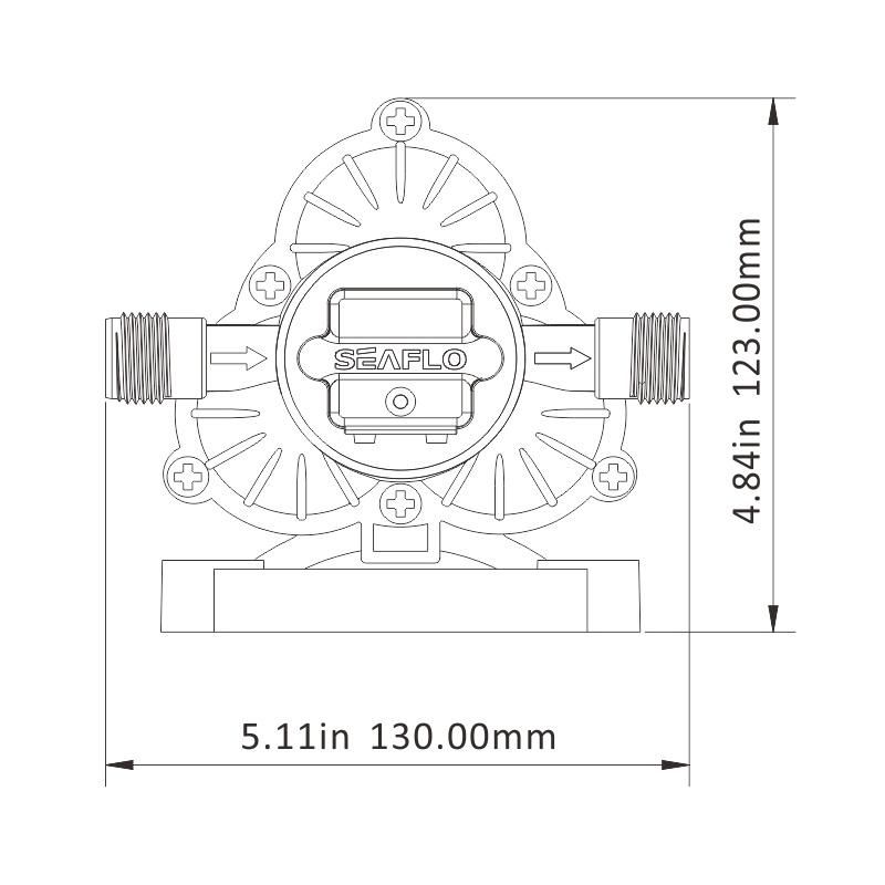 Seaflo 12V Fluid Electric Micro Pressure Marine Diaphragm Pump Manufacturers