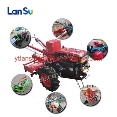 18HP Walking Tractor Walking Tractor with Double Plow Potato Seeder for Walking Tractor