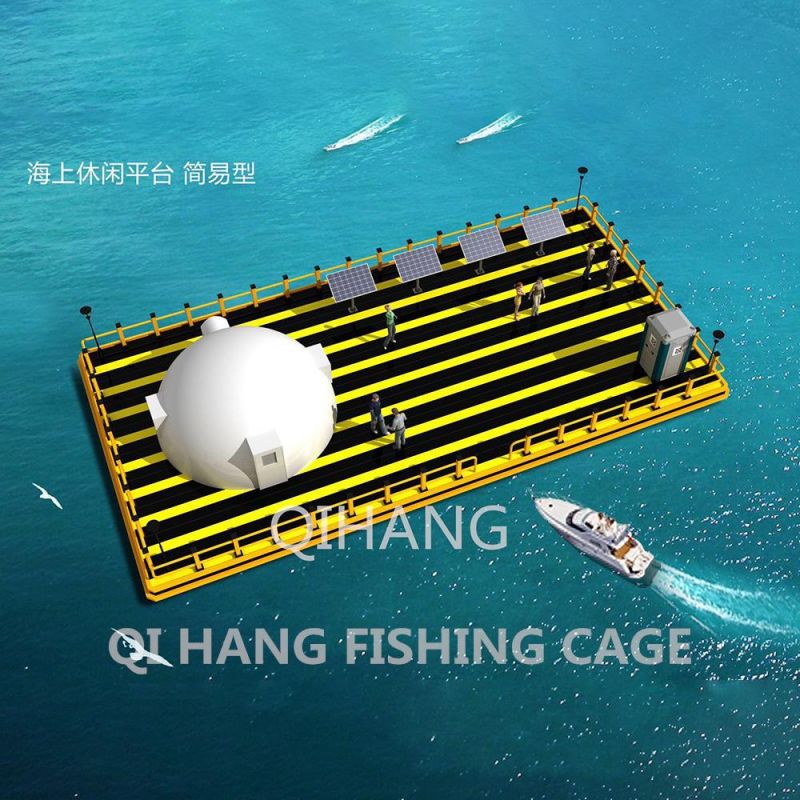HDPE Leisure Platform Floating House for Fish Farming Tourism