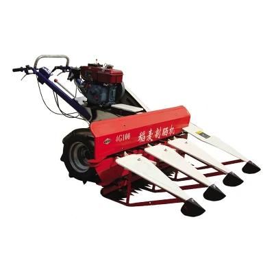 China 4G120A Cutting Machine Price Mini Small Hand Held Paddy Wheat Cutter Bundle Machine Harvester for Sale