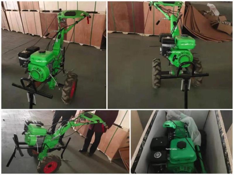 New Farm Machinery Gasoline Diesel Garden Tiller Machine Mini Cultivator with Weeding Tilling Ridging Tools