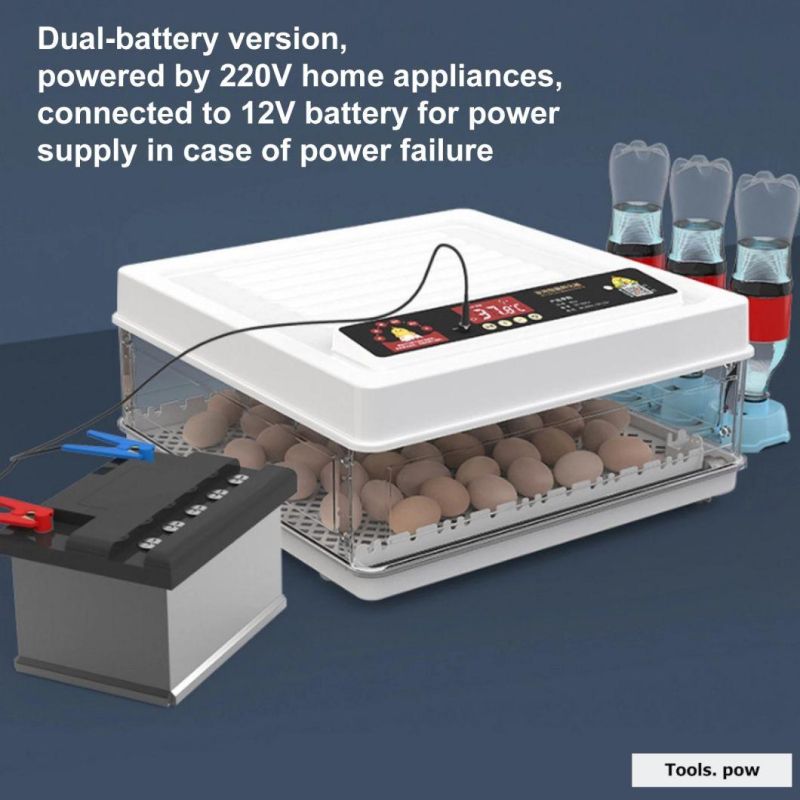 2022 Newest CE Approved High Quality 300eggs Mini Automatic Egg Incubator 12 Volt Battery Solar Incubator Egg Hatching Machine