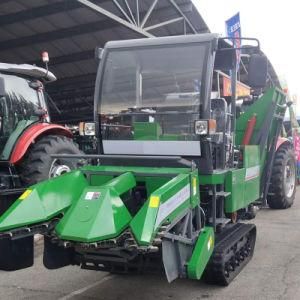 2 Rows Farm Tractor Mini Corn Combine Harvester