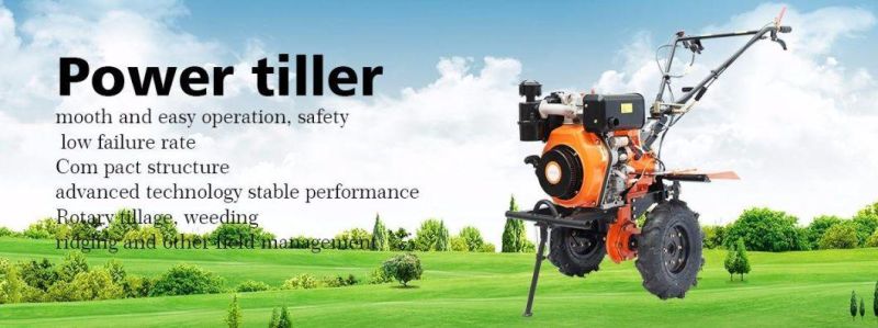 Gasoline 212cc Power Mini Tiller Agricultural Machinery Paddy Cultivator Weeder
