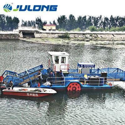 Full Automatic Aquatic Weed Harvester for Cleaning Waterways Plant Debris