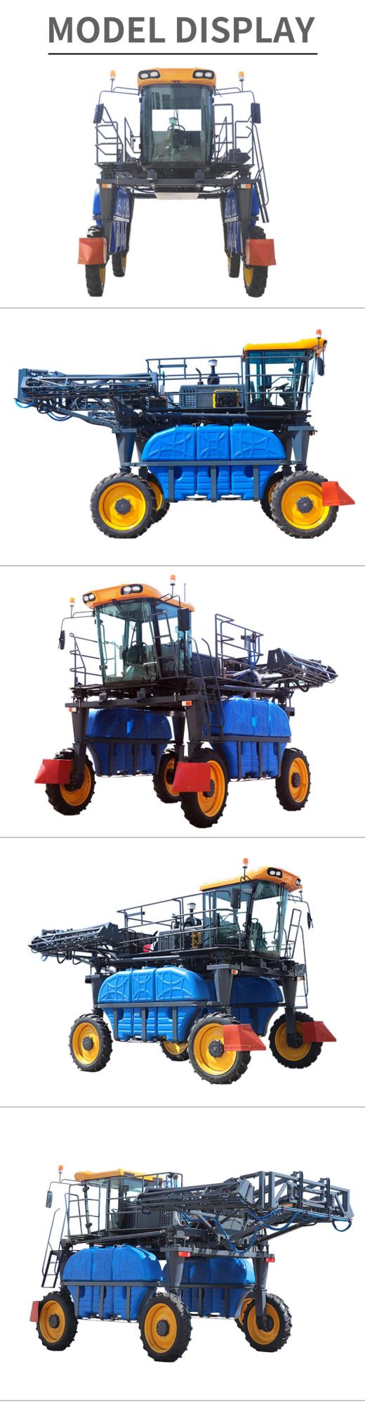 Agricultural Motorized Garden Corn Pesticide Farm Machinery Self Propelled Boom Sprayer