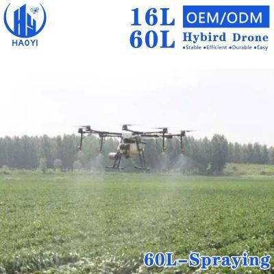 16L 60L Large Range Unmanned Sprayer Agriculturalsprayer Hybird Oil Gasoine Multifunction Drone Agricultural Drone for Farming