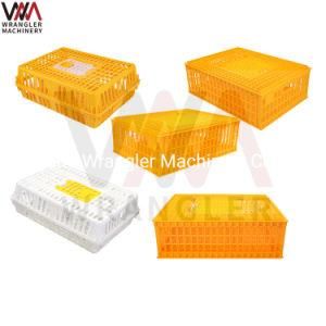 Direct Factory Plastic Stackable Poultry Live Chicken Transport Crate Cage