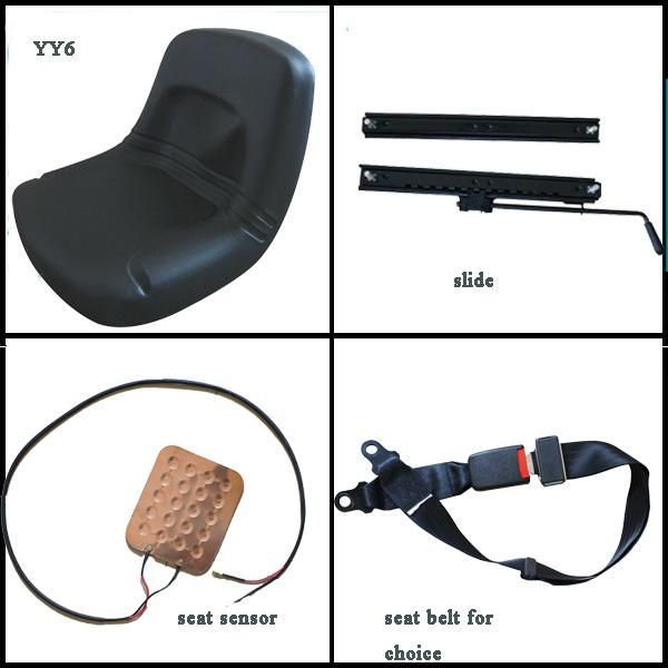 PVC Seat Low Back Tractor Parts for Mini Garden Tractor