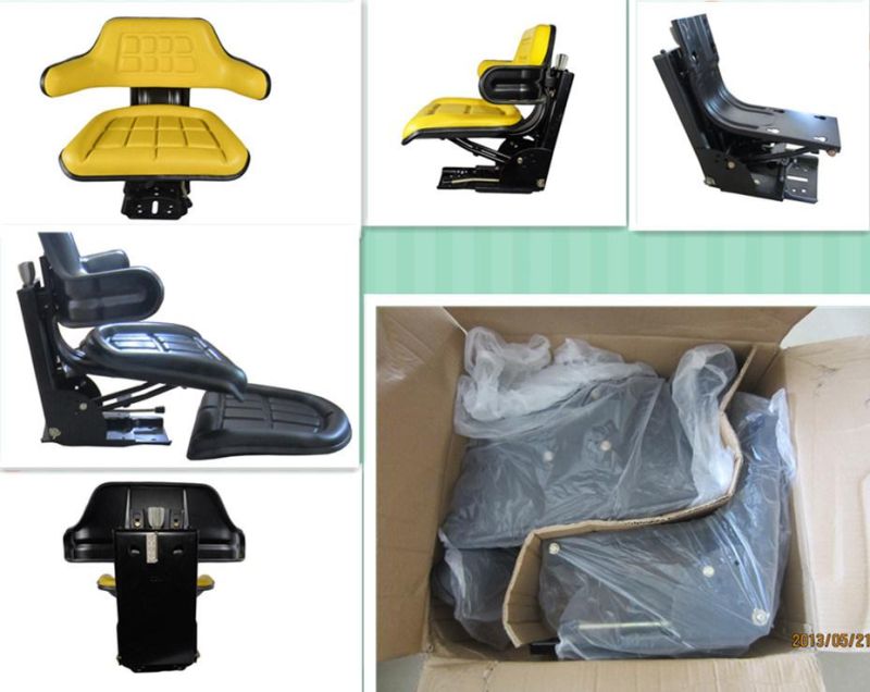 Yellow PVC Tractor Seat for FIAT New Holland 640 Tractor, Tractor Parts