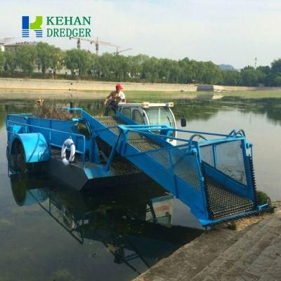 Floating Aquatic Weed Cutting Grass Water Surface Cleaning Harvester