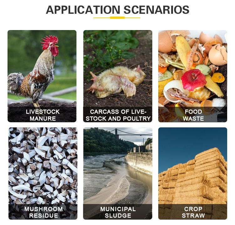 New Integration Layer Chicken Manure Compost Machine Aerobic Fermented Chicken Manure Organic Fertilizer