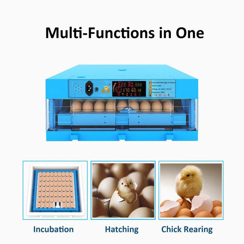 64 PCS High Hatching Rate Industrial Mini Large Fully Automatic Pigeon Egg Incubator Machine Chicken Egg Incubator for Sale