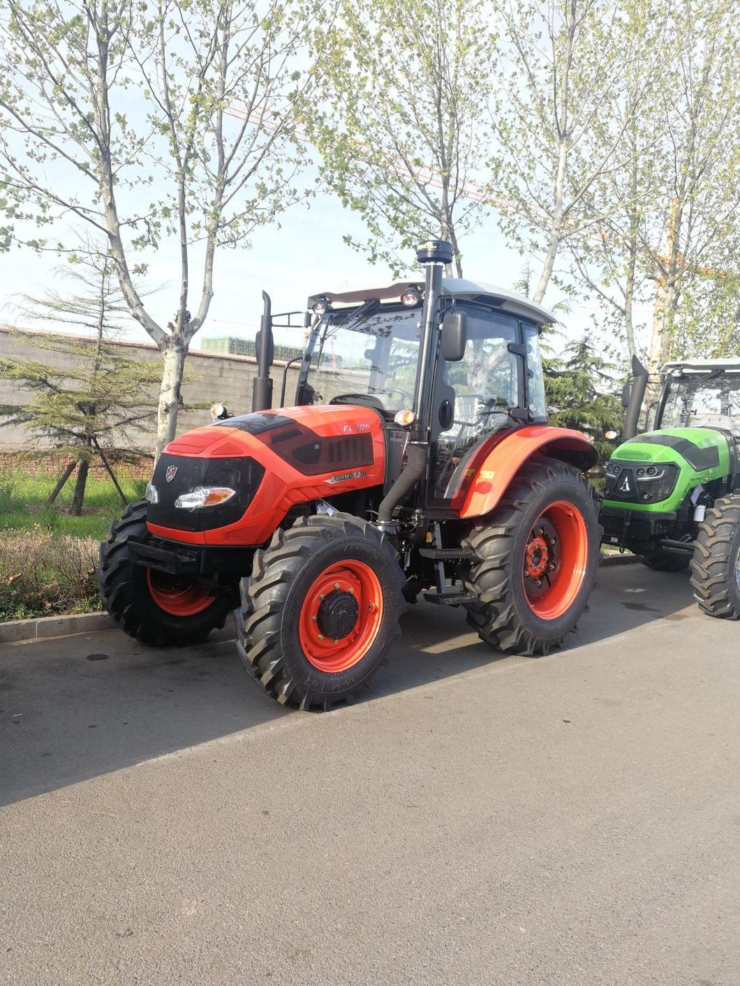 FL704 4 Cylinder Engine with Radial Tires, Paddy Tires for Ploughing and Front End Loaders