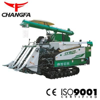 Rice Wheat Corn Seed Track Type Combine Wheeled Harvester Machine with Creeper