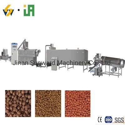 Stainless Steel Farm Using Fish Food Making Line Floating &amp; Sinking Fish Feed Processing Line Extruding Machinery