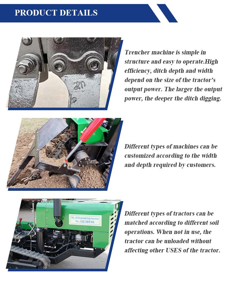 Hot Selling Ditch Trenching Machine/ Tractor Ditcher/ Tractor Trencher