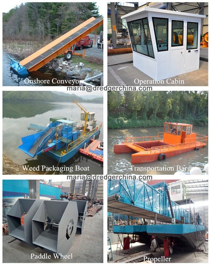 China Aquatic Weed Harvester/Water Plant Harvester Boat for Water Envionment Cleaning/Protection