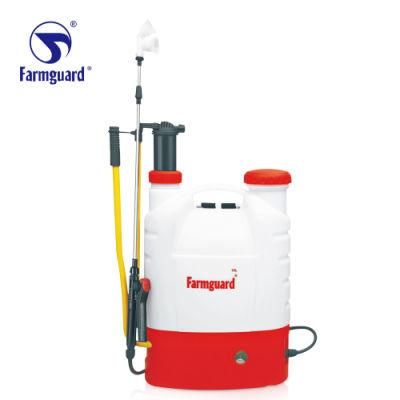 2019 New 16liter PE Material Rechargeable Electric Hand Knapsack Power Sprayer 2 in 1 GF-16SD-02c