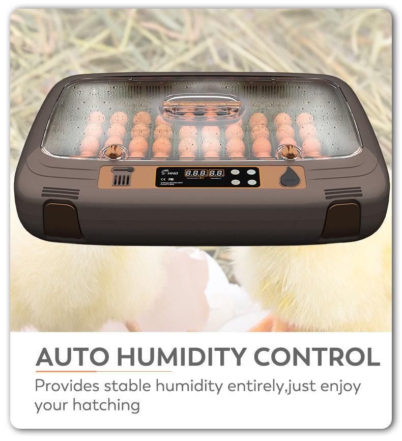 Hhd New Design Automatic Egg Turning 50 Eggs Incubator for Poultry Hatchery