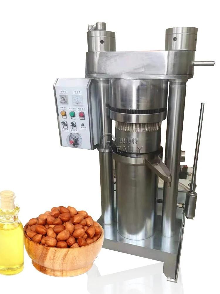 Commercial Oil Press Machine Nuts Seeds Oil Pressing Making Machine Hydraulic Cold Oil Extractor Sunflower Seeds Coconut Oil Expeller Extraction