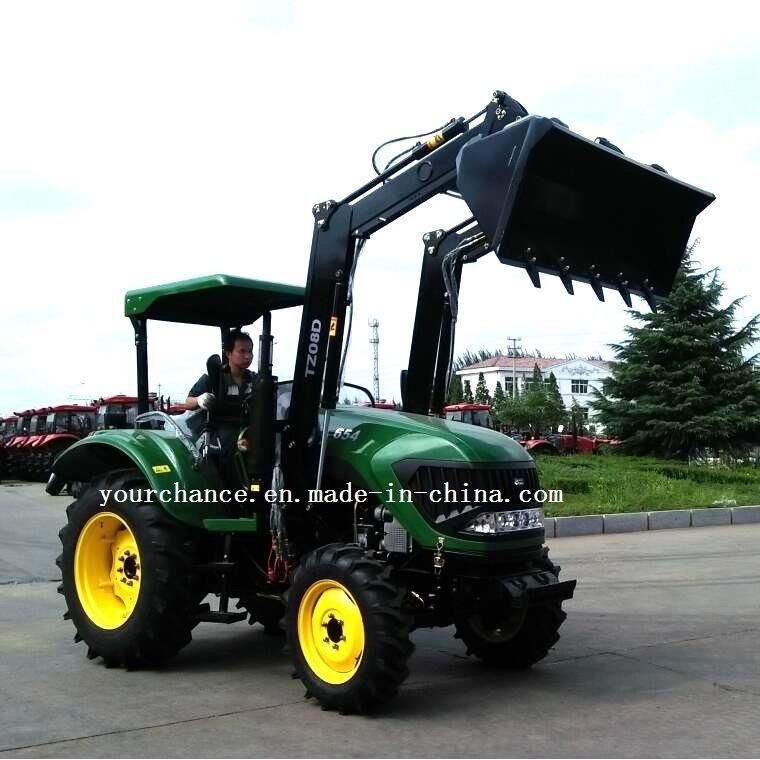 Ce Certificate Tz08d Standard Bucket Euro Quick Hitch Front End Loader for 55-75HP Tractor