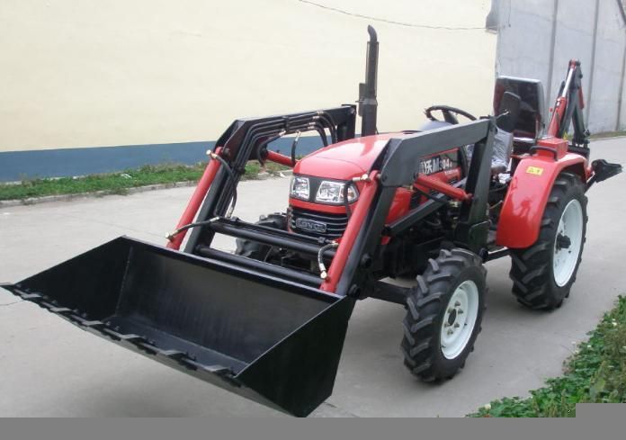 Small Tractor with 40HP 45HP 50 HP Wheeled 4*4 Tractor with Small Body for Farm and Sowing