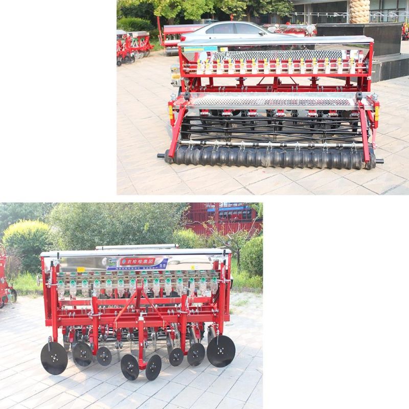 Hot Sale 40HP Tractor Behind Pull Type Wheat Seeder with Fertilizer 14 Rows Planter