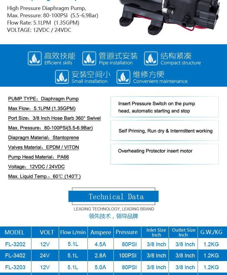 Battery Pump / Propump for Cleaning Machine (FL3202 FL3402)