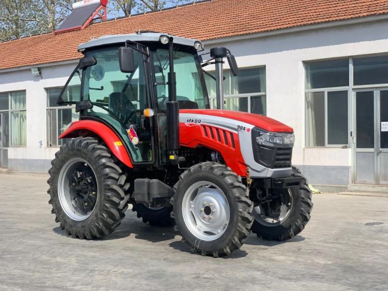 Hot Sell 90HP 4X4 Agricultural Tractor/Small Wheel Tractor with Cab for Lawn/Orchard/Garden/Home