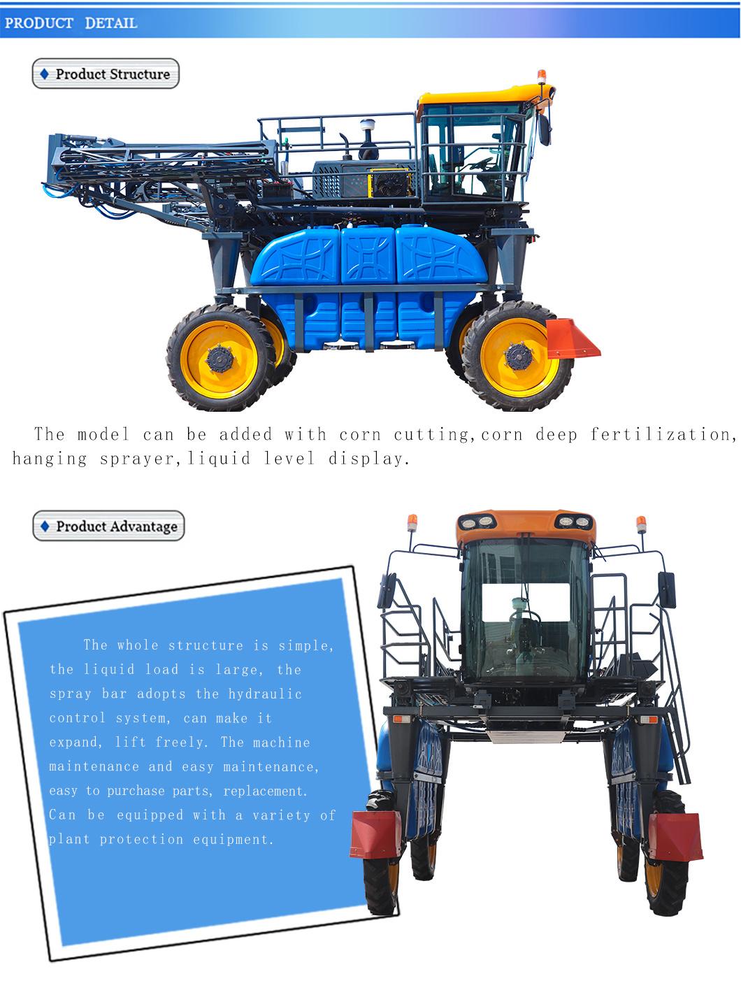 Agricultural Machinery Self Propelled Pesticide Farm Power Agriculture Motorized Crop Boom Sprayer
